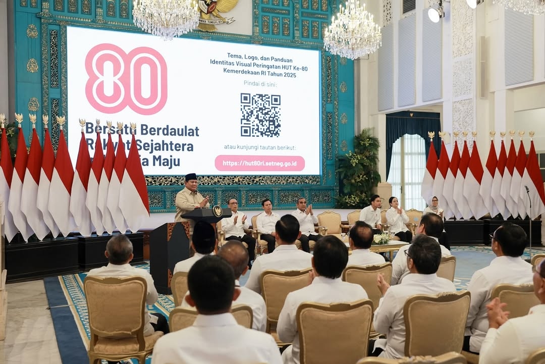 Logo dan Tema HUT RI ke 80 Resmi Diluncurkan Presiden, Maknanya Cerminkan Harapan Indonesia