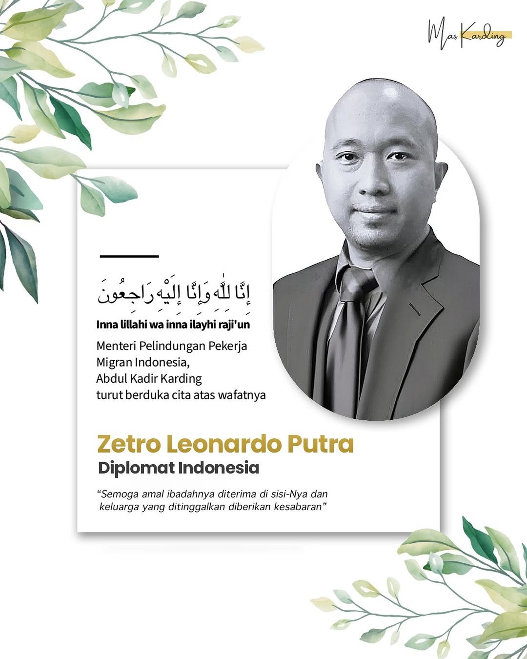 Fakta-fakta Tewasnya Staf KBRI di Peru Zetro Leonardo Purba, Ditembak OTK di depan Mata Istri