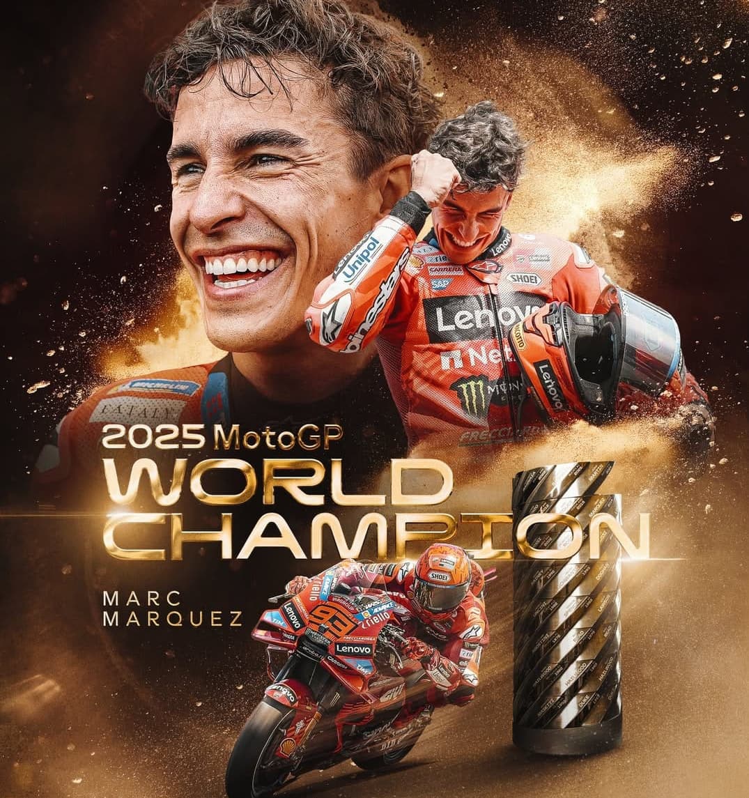Update Klasemen MotoGP 2025 Usai Marc Marquez Raih Gelar Juara Dunia