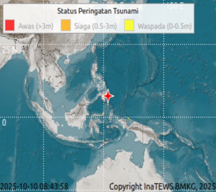 BMKG Ingatkan 5 Wilayah RI Berpotensi Tsunami Imbas Gempa Filipina, Apa yang Harus Dilakukan ?