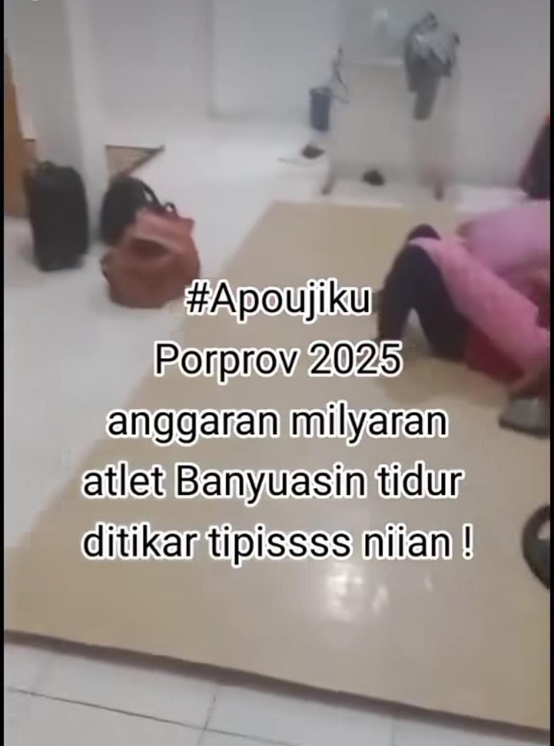 Viral Penginapan Atlet Porprov XV Sumsel Tak Layak, Dispora Beri Respon Begini