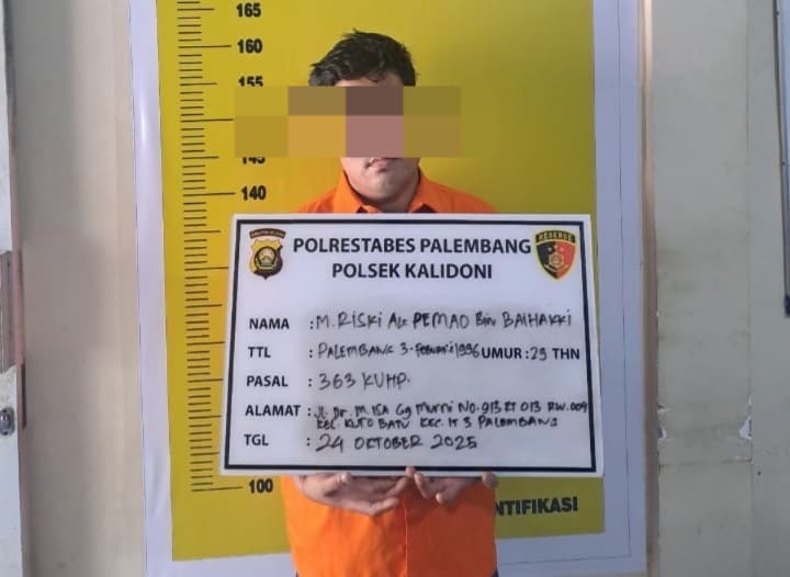 Buser Kalidoni Lumpuhkan Residivis Curanmor yang Sering Beraksi di Palembang