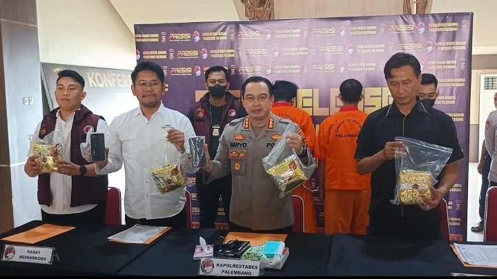 Polrestabes Palembang Gagalkan Peredaran 4,1 Kg Sabu Jaringan Aceh, Dua Kurir Ditangkap di Hotel Mewah