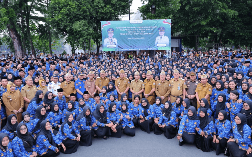 Dari Penyapu Jalan hingga Sopir Sampah, 2.037 PPPK Palembang Resmi Dilantik