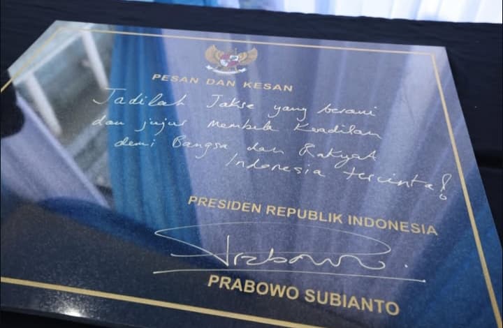 Pesan Presiden Prabowo untuk Jaksa Agung: Jadilah Berani dan Jujur!