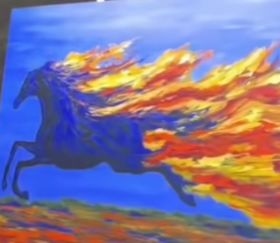 Lukisan Kuda Api Karya SBY Laku Rp6,5 Miliar, Hasil Disumbangkan untuk Keluarga Miskin Tionghoa